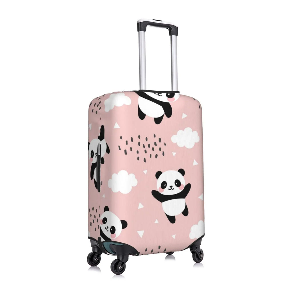Bingfone Panda Flying In The Sky Between Clouds And Star Luggage wrap Washable Suitcase shield Protector Anti-Scratch Suitcase wrap Fits 18-32 Inch Luggage