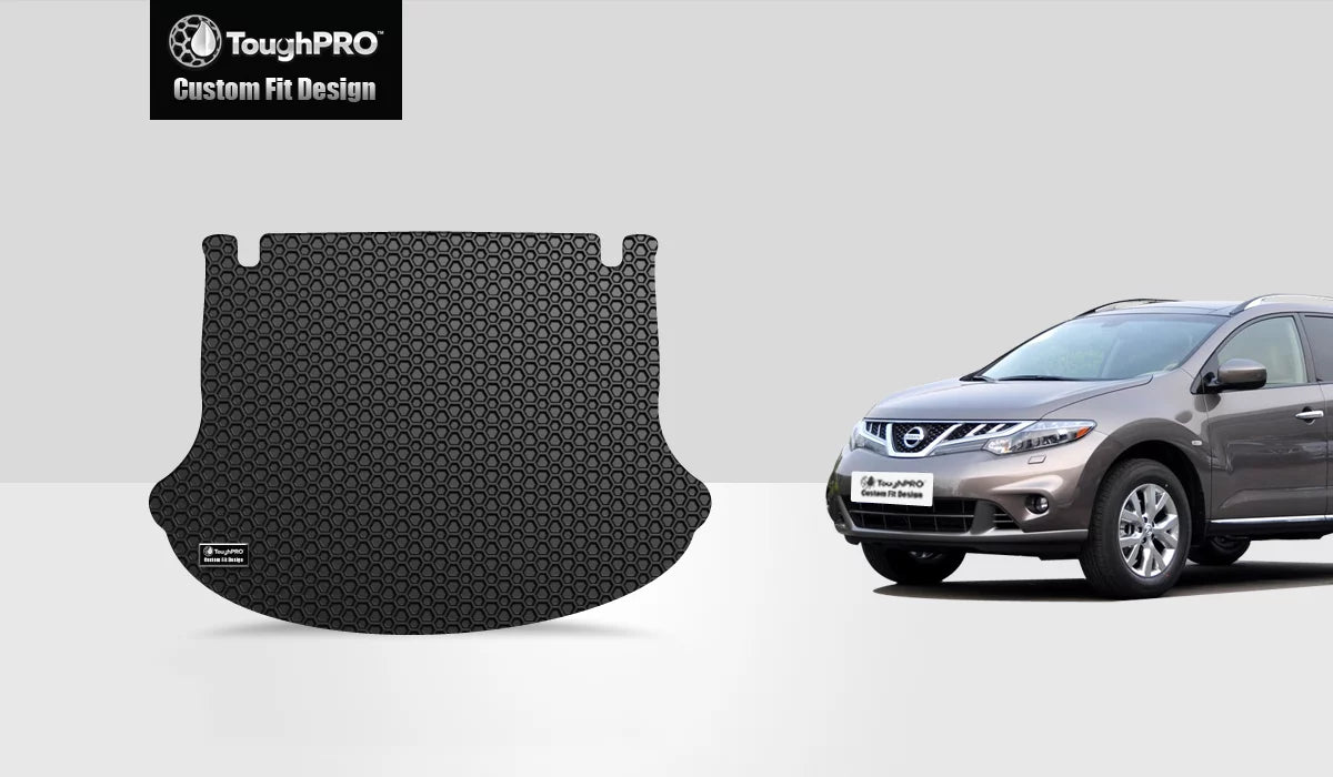 ToughPRO - Cargo Mat matching with NISSAN Murano - All elements Heavy Duty (Made in USA) - Black Rubber - 2013