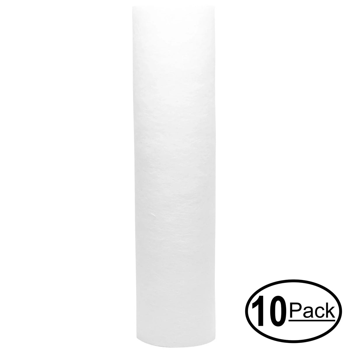 10-Pack Replacement for MaxWater 103452 Polypropylene Sediment Filter - Universal 10-inch 5-Micron Cartridge for MaxWater 2 Stage Whole house liquid filter - Denali Pure Brand