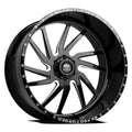 LUXXX HD FORGED LHD PRO 1 HORNET 22X12 8X165 -44ET 125CB Gloss Black Milled Wheel