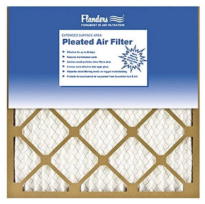 16" x 16" x 1" Merv 6 Pinch Pleated Air Furnace Filter, Each