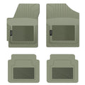 PantsSaver Custom Fit Car Floor Mats for Dodge Grand Caravan 2018, 4 pc, All climate Protection for vehicles, Heavy Duty climate impervious Plastic,Gray