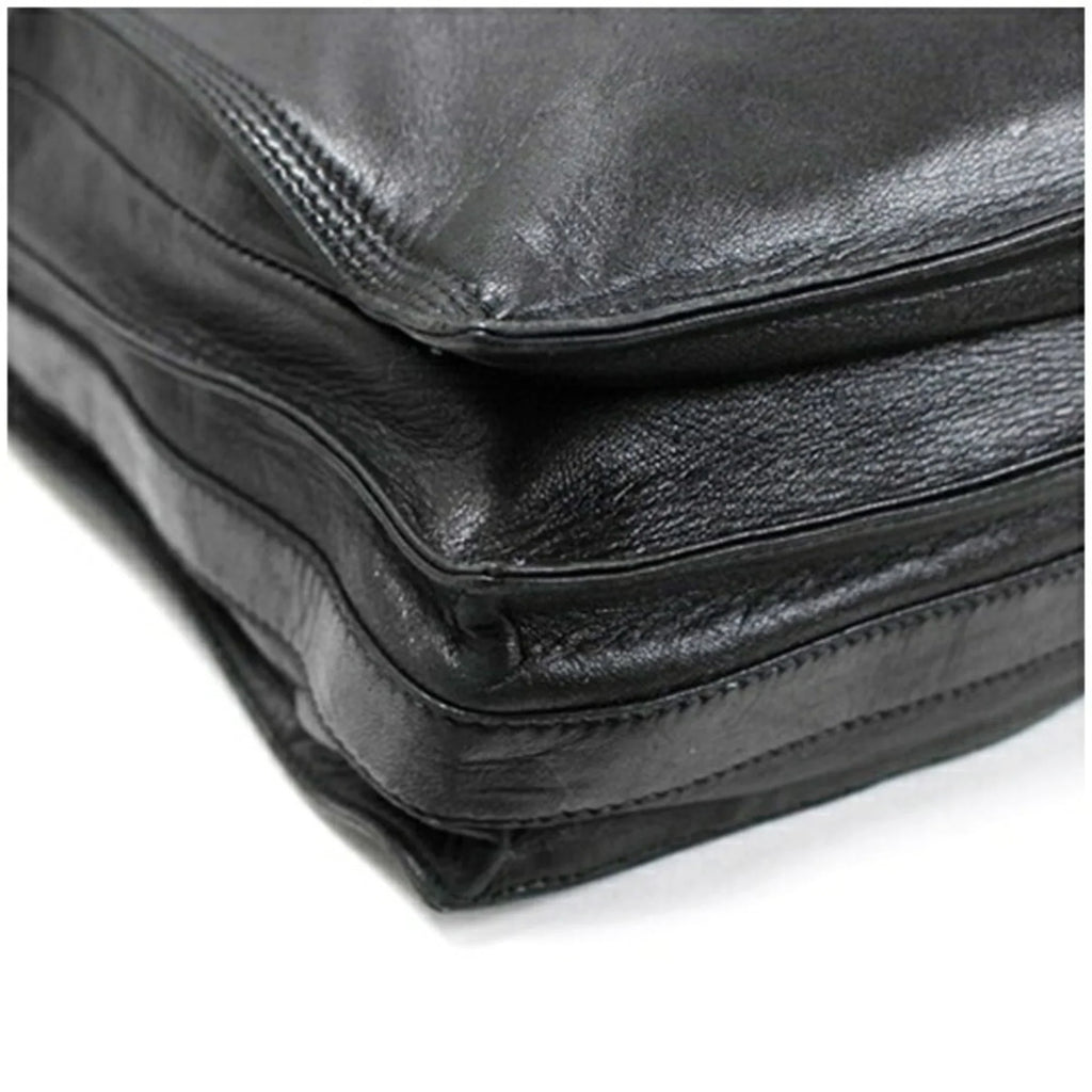 Pre-Owned LOEWE Anagram Shoulder Bag Leather Black Women's Soft (Fair)