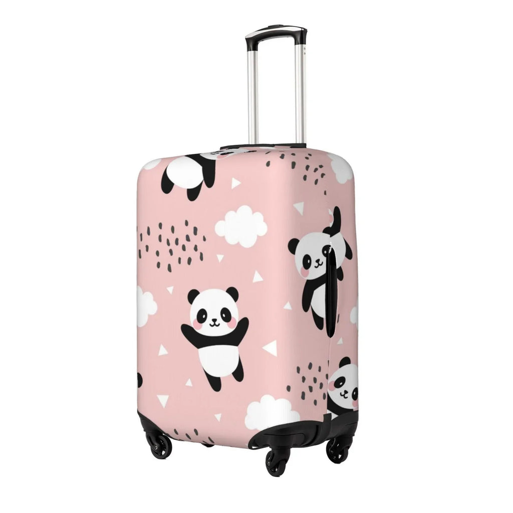 Bingfone Panda Flying In The Sky Between Clouds And Star Luggage wrap Washable Suitcase shield Protector Anti-Scratch Suitcase wrap Fits 18-32 Inch Luggage