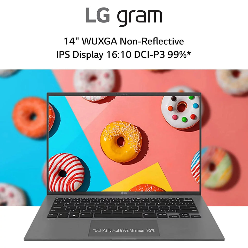 Open Box  gram (2022) 14Z90Q Ultra Lightweight Laptop, 14" 1920 x 1200 IPS Display,  Evo 12th Gen i7-1260P, 16GB LPDDR5 RAM, 512GB SSD, FHD Webcam, Wi-Fi 6E, Thunderbolt 4, Windows11, Black