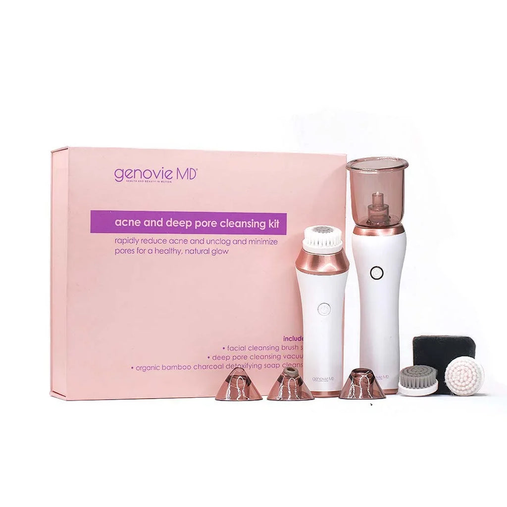 Genovie MD Acne and Deep Pore Cleansing Kit for Face, Acne Remover, Blackhead Remover, Facial Skin Treatment, Vacuum Suction