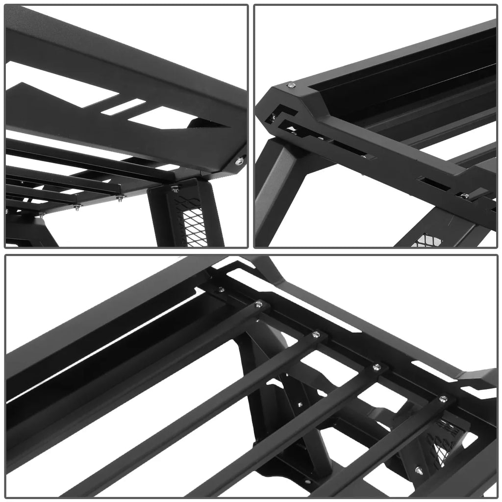 DNA Motoring TCRB-006 For 2005 to 2020  Tacoma Square Style Offroad Truck Bed Roll Bar+Cargo Box