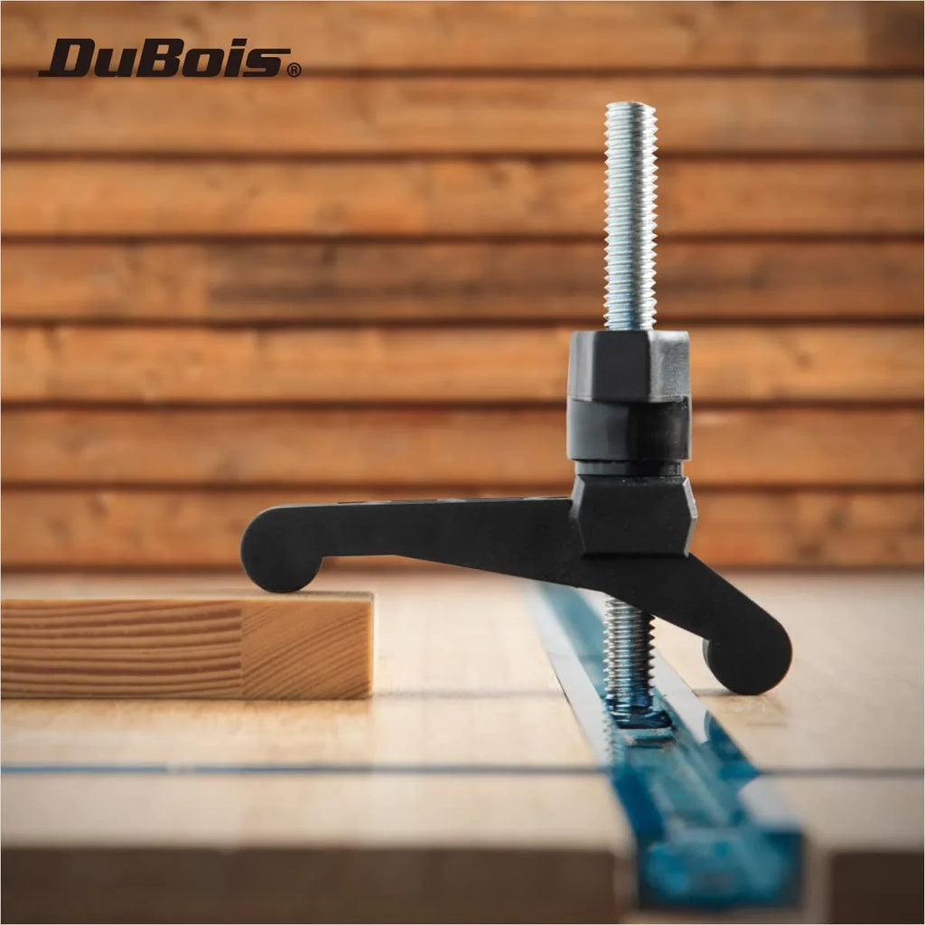 DuBois 51045-P4 Mini T Track Hold Down Clamps Woodworking Series, 3-3/4" x ¾ Reinforced Plastic Clamps with Steel T-Bolts, 8PK