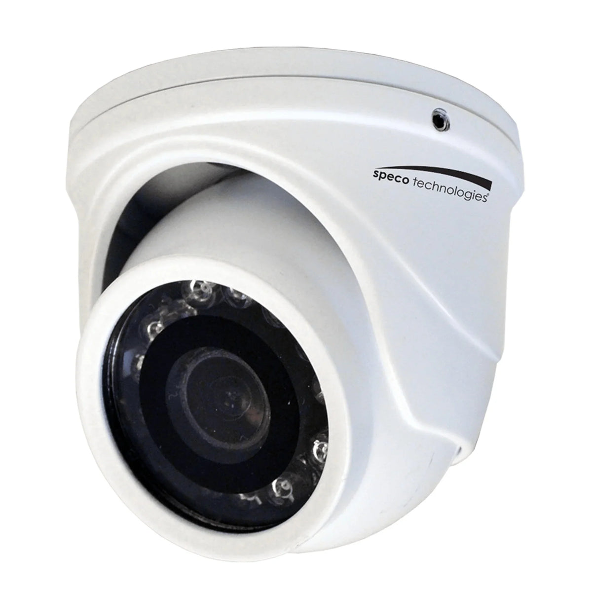 Speco HT471TW 4 Megapixel Surveillance Camera, Color, Mini Turret, White, TAA Compliant
