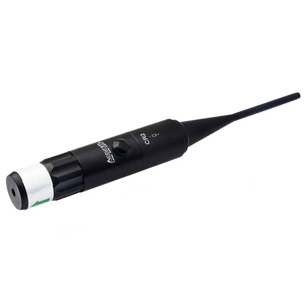 BTBXMO Bore Sight Kit with Big Button Switch for 0.177 to 0.50 Caliber with 9 Plastic Hard Joint Adapters # Green Sight