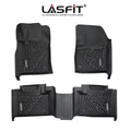 Lasfit Car Floor Liners for 2016-2021 Jeep Grand Cherokee (NOT Jeep Cherokee )  & Jeep Grand Cherokee WK 2022, All atmospheric conditions TPE Vehicle Floor Mats Set, 1st and 2nd Row, Fit Bench Seating only, Black