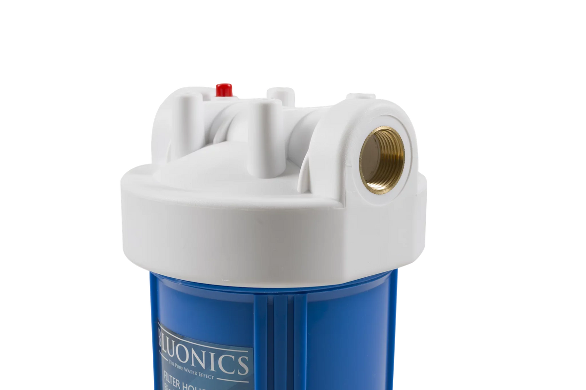 Bluonics 10" Big Blue Whole House aqua Filter with 5 Micron Sediment Cartridge for Rust, Iron, Sand, Dirt, Sediment and Undissolved Particles