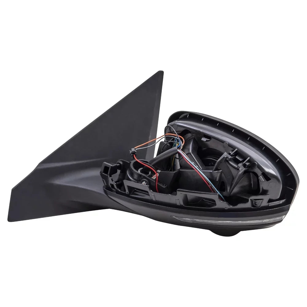 Brock Aftermarket Replacement Driver Left Power Mirror With Heat-Signal-Camera Paint To Match Black appropriate With 2020-2021 Nissan Sentra
