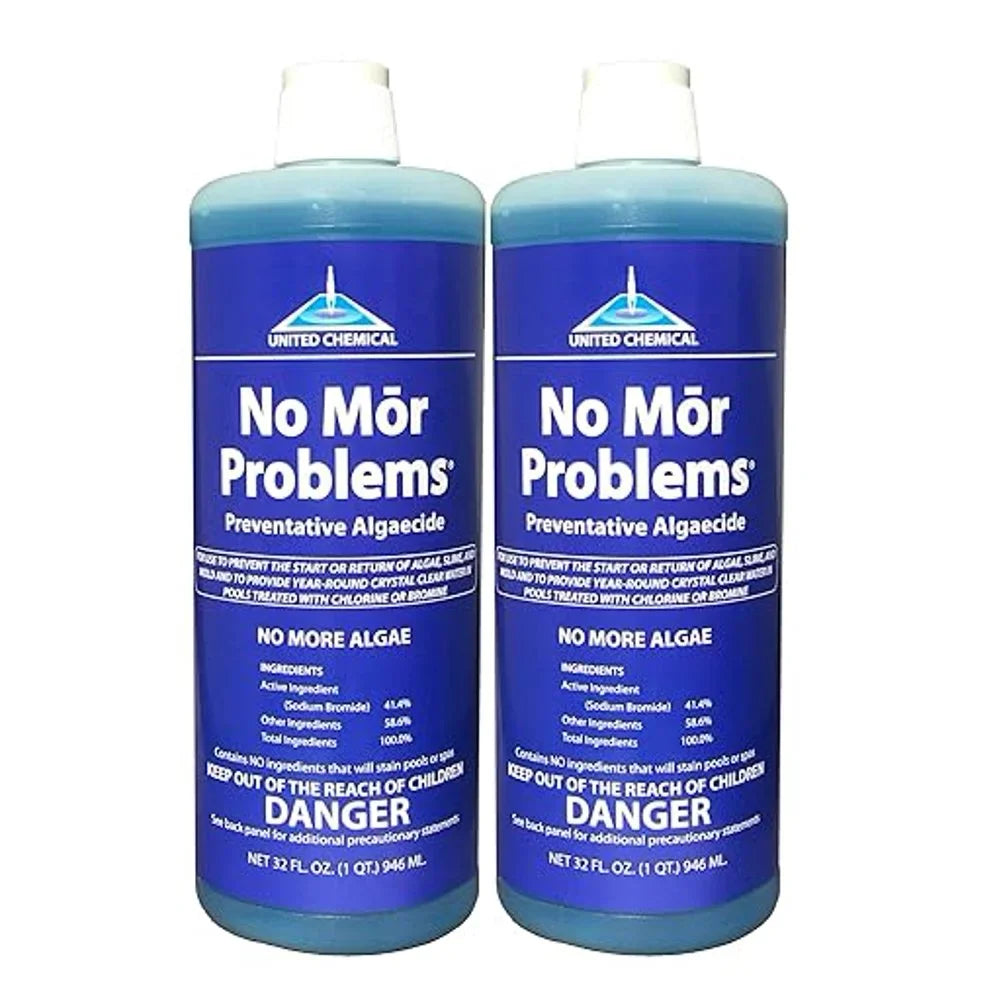 United Chemical No Mor Problems Swimming Pool Algaecide 1 Quart NMP-C12 2 Pack