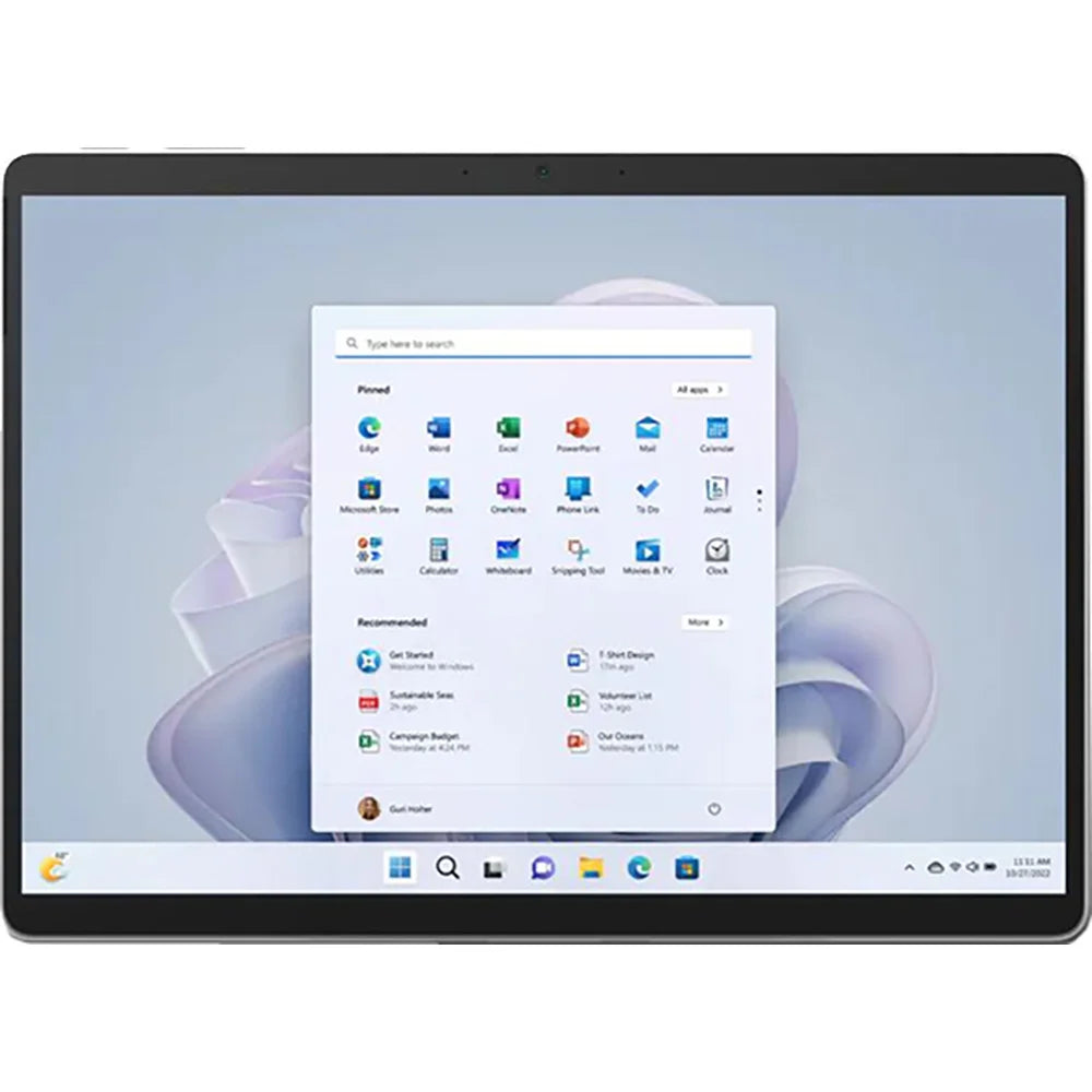 Surface Pro 9 (2022), 13" 2-in-1 Tablet/Laptop, 5G Connectivity, Thin and Lightweight, Faster SQ3 Processor for Multi-Tasking, 8GB RAM, 128GB Storage with Windows 11, Platinum - (Open Box)