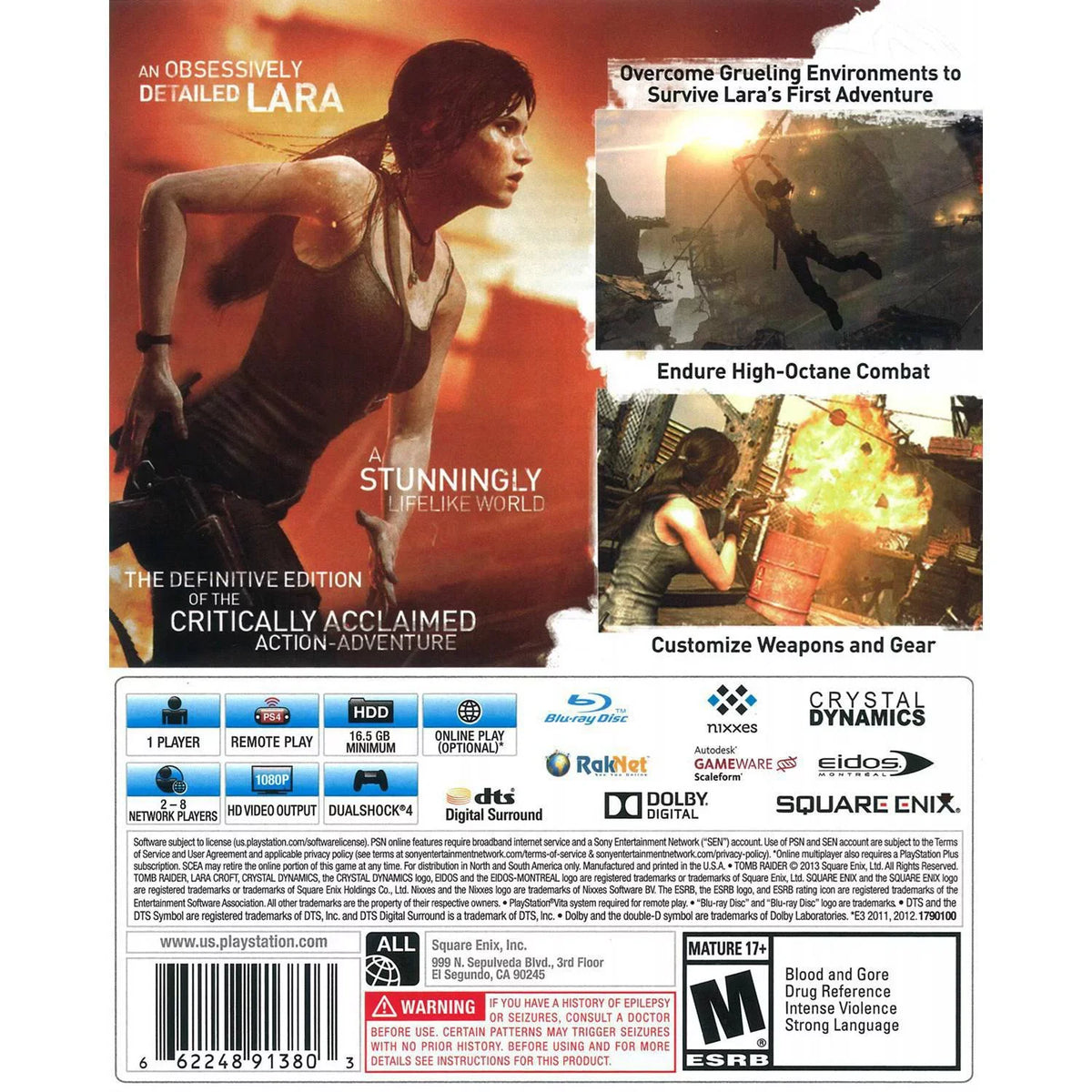 Square Enix Tomb Raider Definitive Ed (PS4) - Pre-Owned