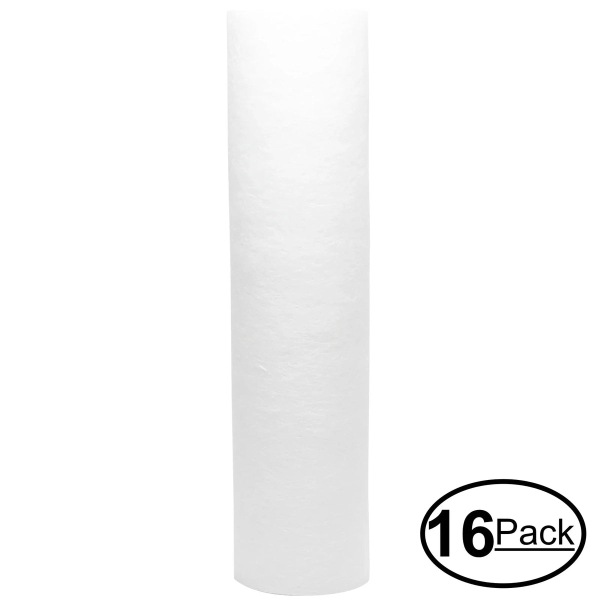 16-Pack Replacement for PurePro FS401-S Polypropylene Sediment Filter - Universal 10-inch 5-Micron Cartridge for PurePro Aquarium RO with pressure gauge: FS401-S - Denali Pure Brand
