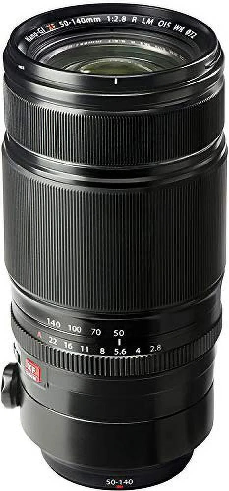 Fujifilm Fujinon XF 50-140mm F2.8 R LM OIS WR Lens Bundle with 2X SDXC Memory Card, 3 PC Filter kit, Flexible Tripod & Lens Case | Fuji 50-140mm f2.8 (USA Authorized - Fujifilm Warranty)