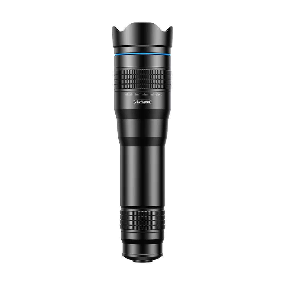 Walmeck Portable Universal Clip-on Type External Telephoto Lens 36X Optical Magnification Mobilephone Lens Multifunctional Auxiliary Tool for Daily Photography
