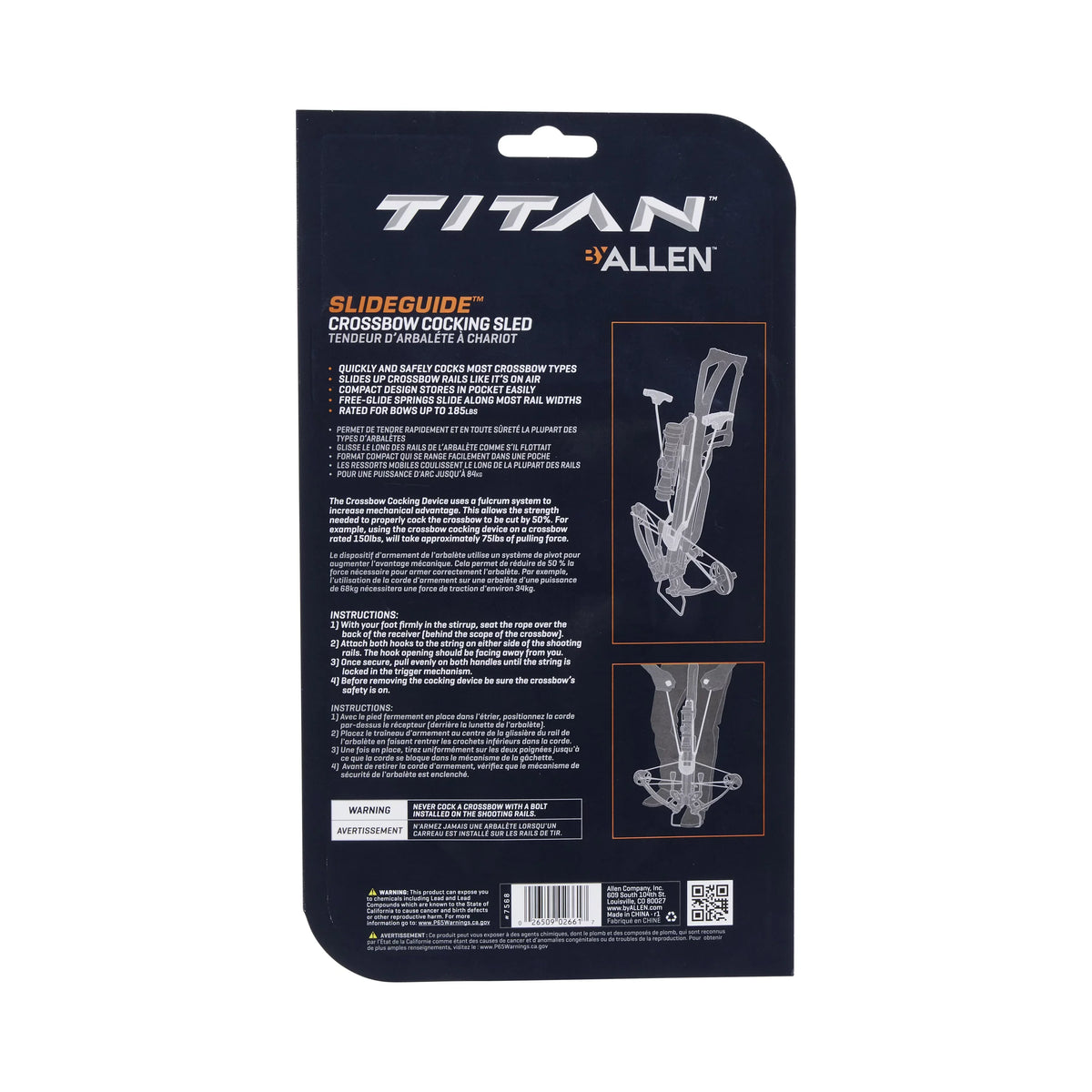 Titan SlideGuide Crossbow Sled, Black