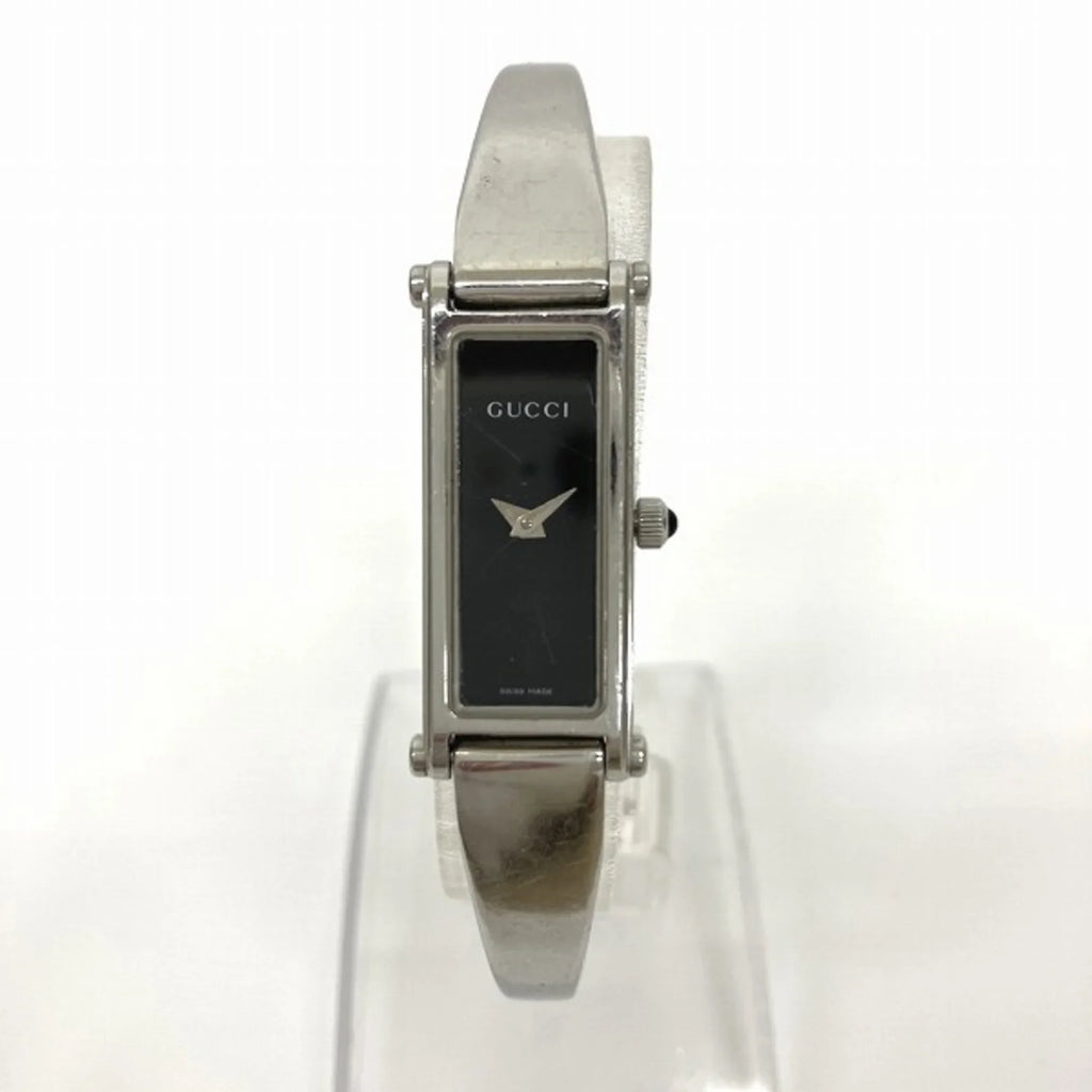 Pre-Owned GUCCI 1500L Black Quartz Watch Ladies (Good)