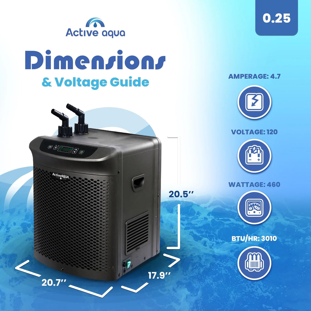 Active Aqua Hydroponic moisture Chiller & Submersible Hydroponic liquid Pump