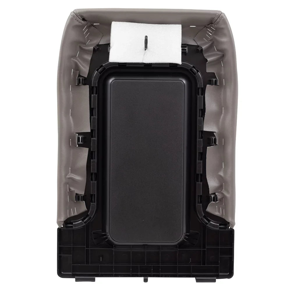 Brock Replacement Gray Center Console Lid Repair Kit matching with 2001-2006 Silverado Sierra Pickup Truck Tahoe Yukon & XL 19127365