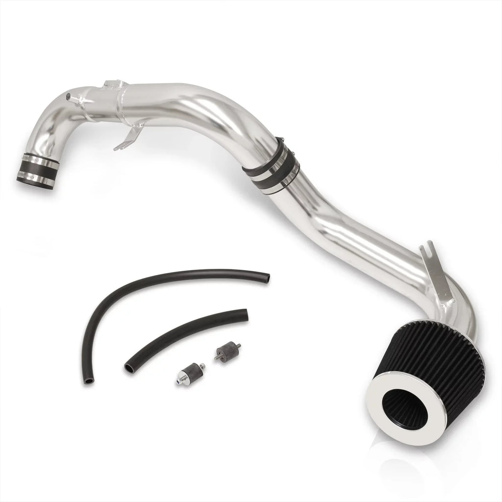 AJP Distributors JDM Cold Air Intake CAI Induction System Polished Aluminum Piping Pipe + Filter matching/Replacement For Honda Civic DX LX EX 1.8L L4 2006 2007 2008 2009 2010 2011 06 07 08 09 10 11