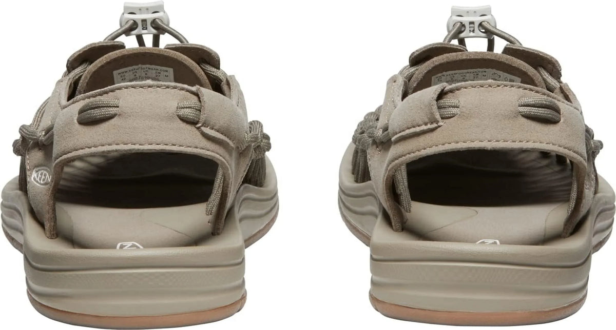 KEEN Men's UNEEK TIMBERWOLF/PLAZA TAUPE Classic Two Cord Sandals Size 13 M | Original Open-air Sneaker | Eco Anti-odor | Adaptable Fit | Insole with Arch Support | Soft Microfiber Lining