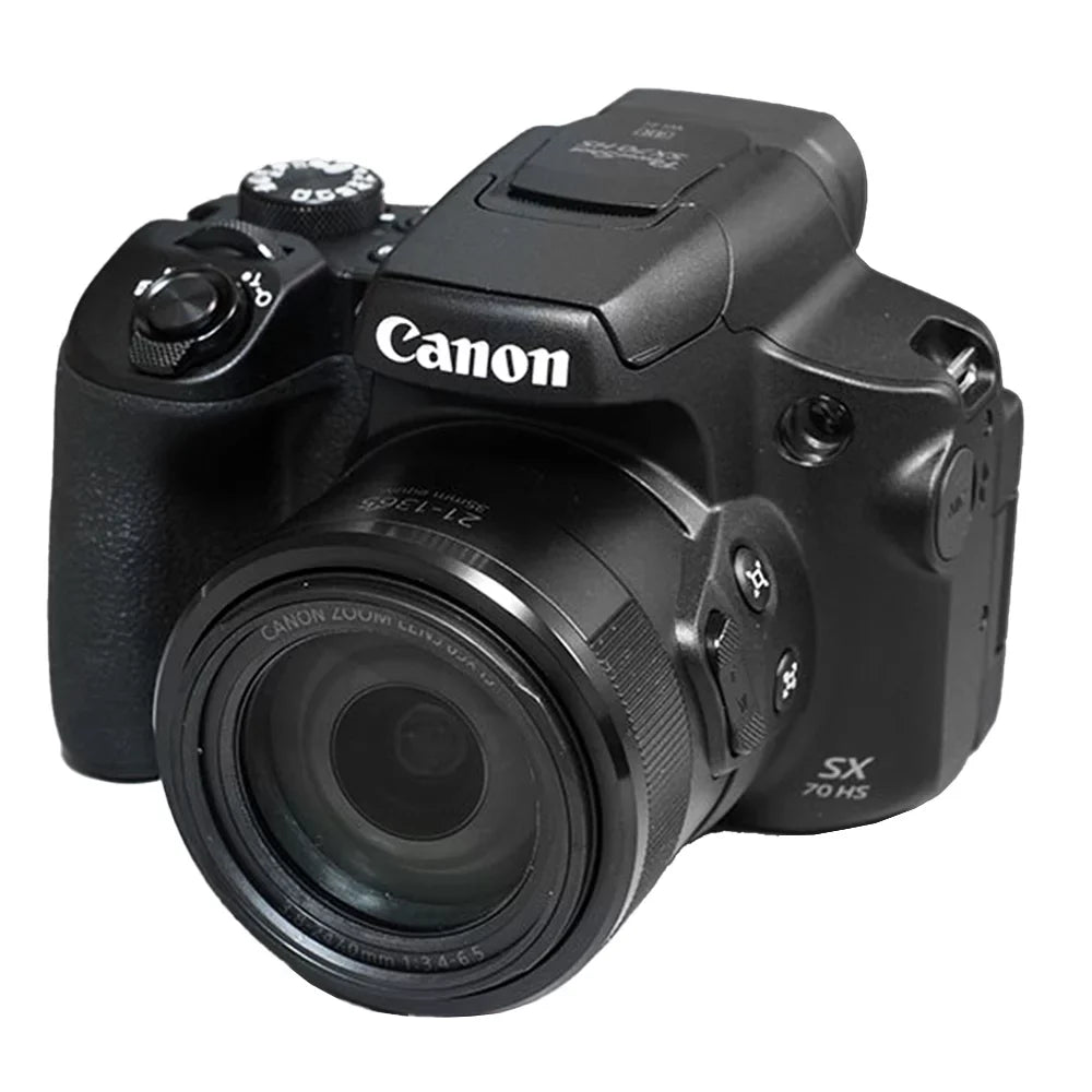 PowerShot SX70 HS Digital Camera + Extra Battery + Flash+ 1 Yr Warranty