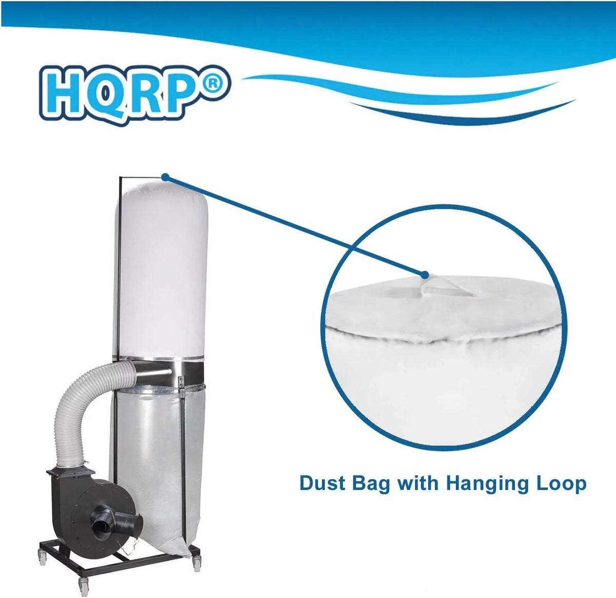 Dust Collector Bag, 15" X 24", 1 Micron Filter, suitable With 70006 70335, Fits Most Dust Collector Systems
