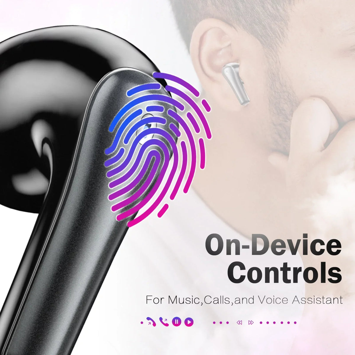 3-In-1 True Wireless Earbuds w/Mic Touch Control VR Gaming Headset, Hi-Fi Stereo Bluetooth 5.2 Headphones with Charging Case for PS4 PS5 Nintendo Switch,Ultra-low Latency,42H Playback,Waterproof