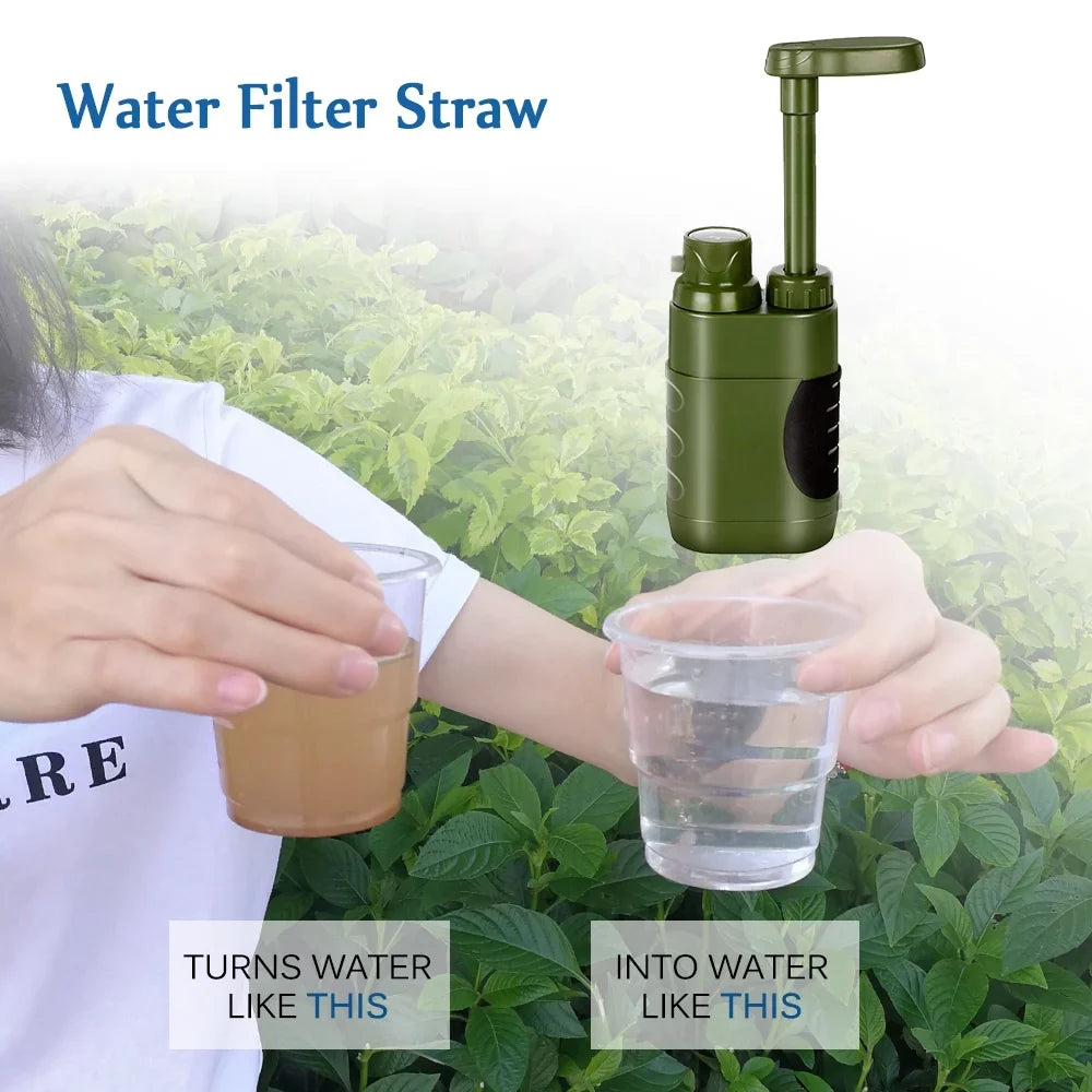 Lixada Family Camping moisture Filter Straw System for Emergency Preparedness Hiking