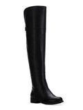 SUN STONE Womens Black Cushioned Gore Stretch Slip impervious Allicce Round Toe Block Heel Zip-Up Dress Boots Shoes 11 M