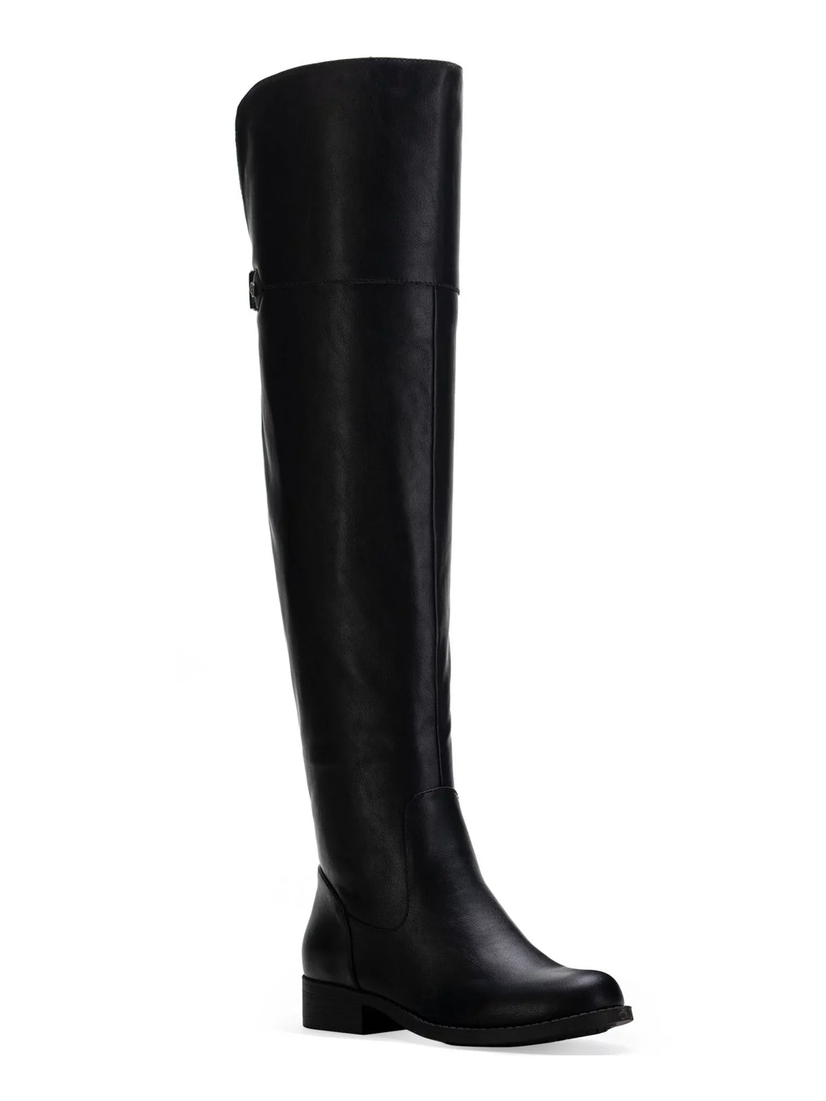SUN STONE Womens Black Cushioned Gore Stretch Slip impervious Allicce Round Toe Block Heel Zip-Up Dress Boots Shoes 11 M