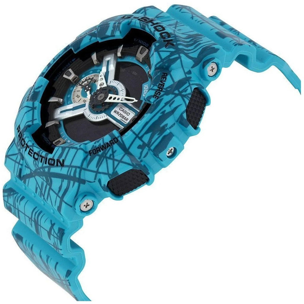 G-Shock GA-110 Slash Pattern Designer Watch - Turquoise / One Size