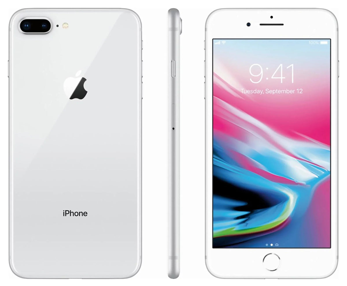 iPhone 8 Plus 64GB GSM Unlocked Phone w/ Dual 12MP Camera - Silver (Used - Good Condition)