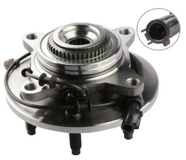 JADODE 515079 Front Wheel Bearing 6 Lugs Wheel Hub Bearing Assembly Replacement for  F-150 2005-2008, Lincoln Mark LT 2006-2008 Wheel Bearing w/ABS, 4WD 2PC