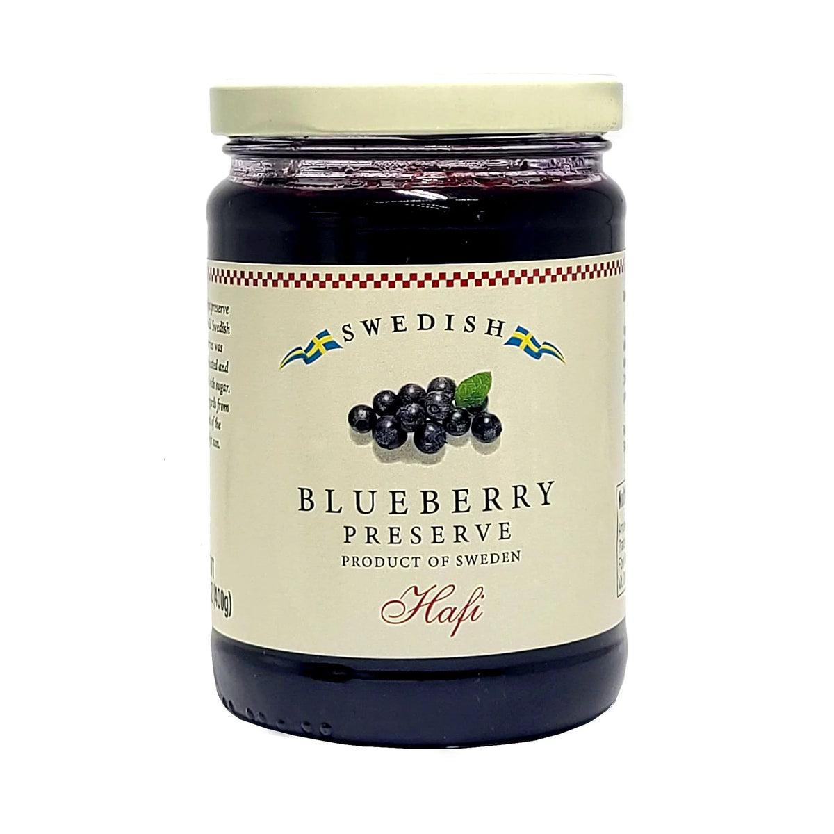 (400 ml) Each with Bonus Modern Stainless Steel Spoon (3-Pc Set). Combo Pack of Hafi Swedish Gooseberry & Swedish Blueberry Preserves 14.1 Oz