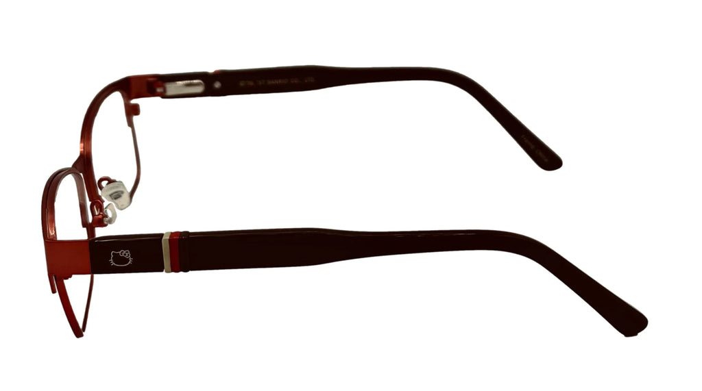 1 49mm. 280. Hello Kitty Kids Red Metal Rectangle Eyewear Frame