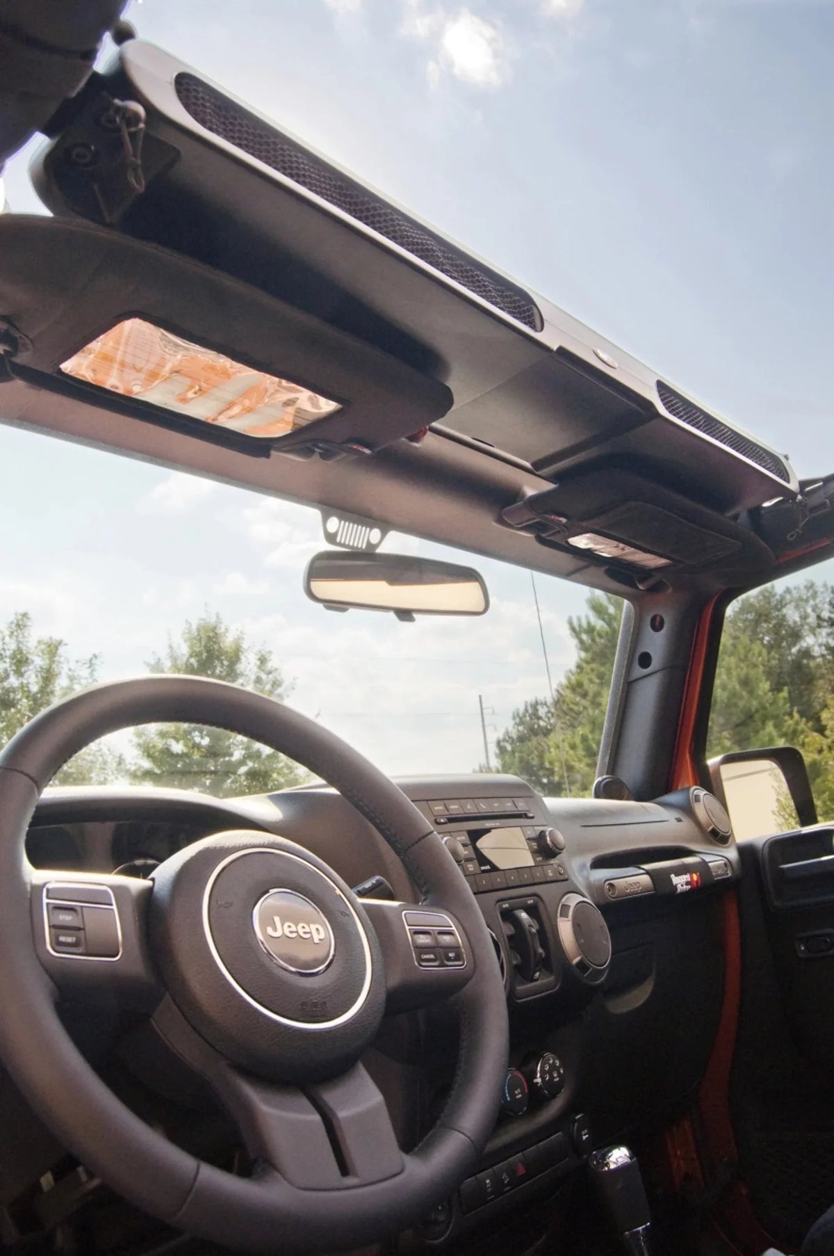 Rugged Ridge by RealTruck | Overhead Storage Console - 13551.14 matching with Select: 2015-2018 Jeep Wrangler Unlimited, 2012-2014 Jeep Wrangler