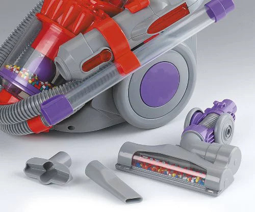 Casdon Dyson DC22 Vacuum Cleaner, Toy Dyson DC22 Vacuum Cleaner For Children Aged 3+, Features Working Suction, Just Like The Real Thing,Grey/Purple/Red