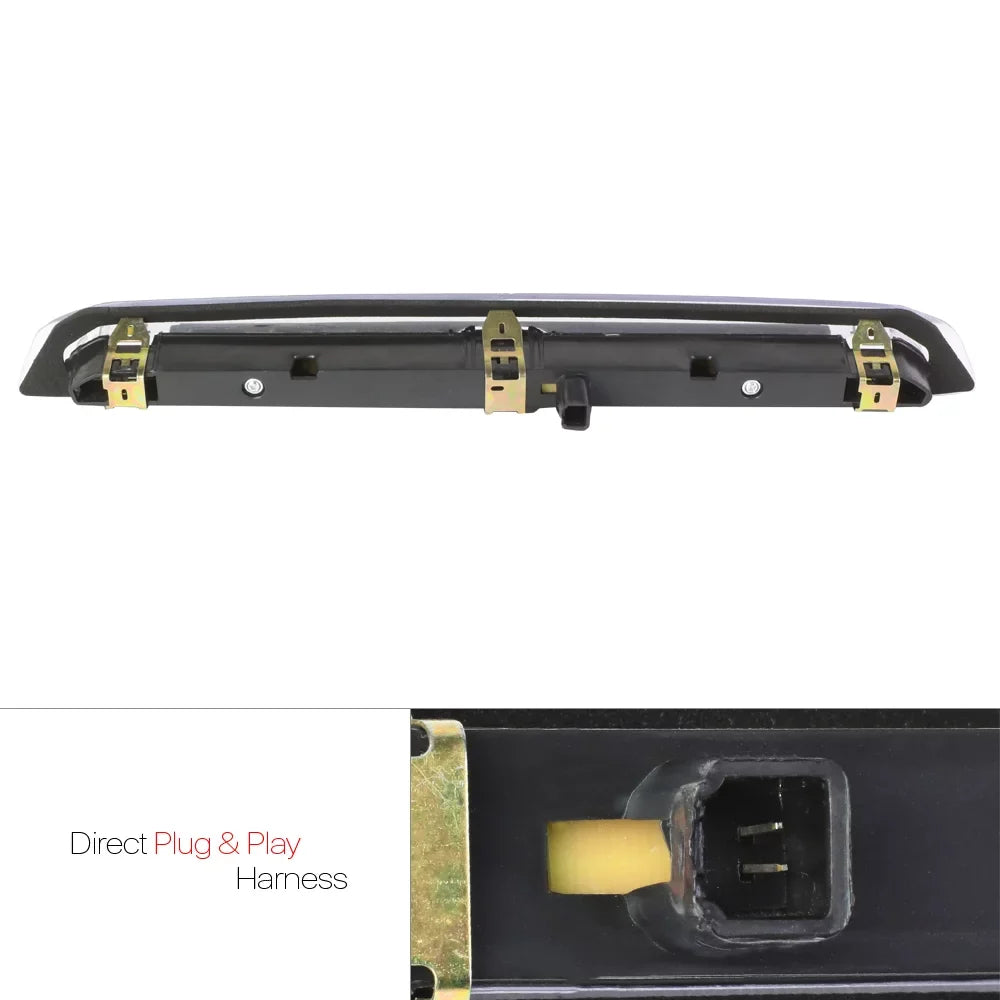 For 2013 to 2018  Escape Rear LED 3rd Third Brake Light Tail Stop Lamp Black Housing Smoked Lens 14 15 16 17