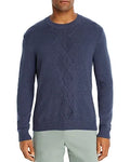 Bloomingdale's BLUESTONE Cotton-Blend Argyle Classic Crewneck Sweater, US Medium