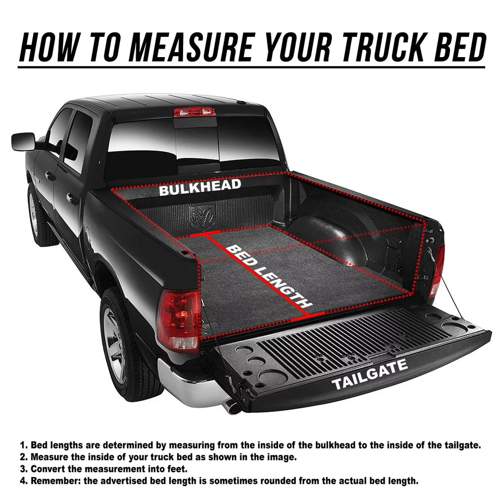 Auto Drive Soft Roll up Truck Bed Tonneau wrap Fits 04-12 Chevy Colorado / GMC Canyon 6Ft Bed