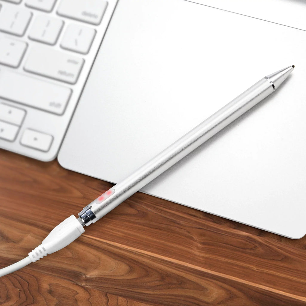 C330 Convertible 2-in-1 Chromebook (11.6") Stylus Pen, BoxWave [AccuPoint Active Stylus] Electronic Stylus with Ultra Fine Tip - Metallic Silver