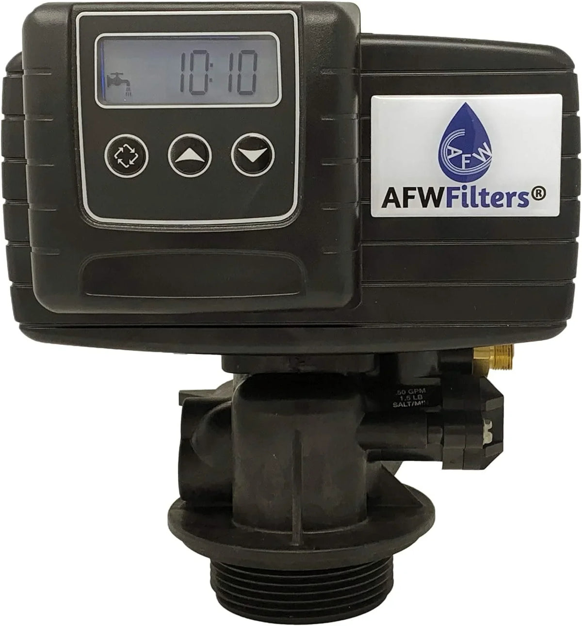 AFWFilters 2 cubic Foot 64k Whole Home Iron Pro aqua Softener with Fine Mesh Resin, 3/4" Plastic MNPT Connection, and Blue Tanks