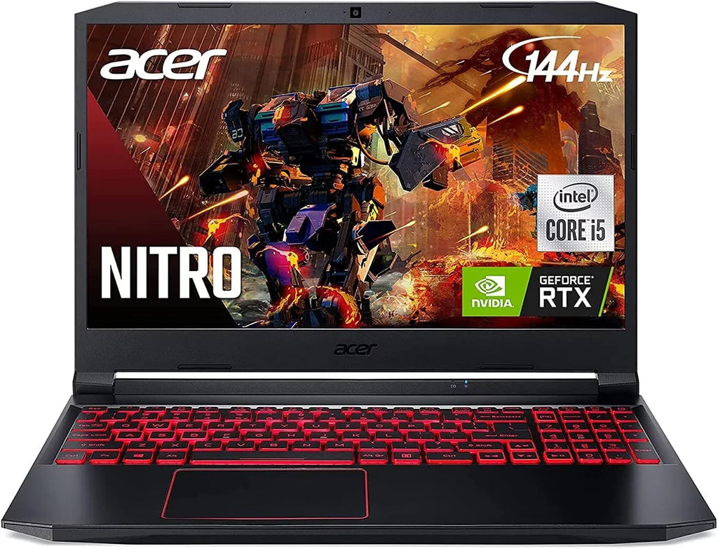 Nitro 5 15.6-Inch 144hz IPS Gaming Laptop + High high-grade 6ft HDMI Cable + LCD Screen Cleaner + Wired Stereo Gaming Headset + Gaming Controller- Carbon Black