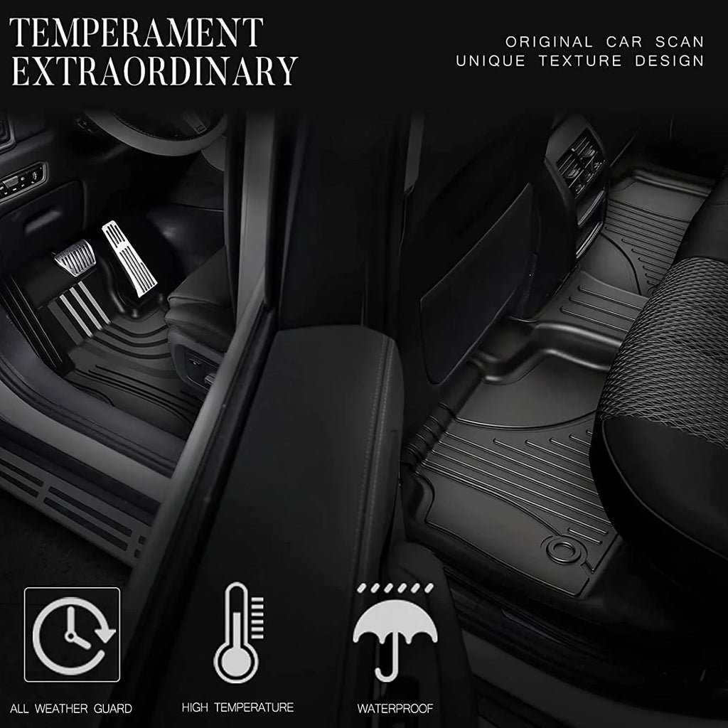 AOMSAZTO Automotive Car Floor Mats for Jeep Compass 2017 2018 2019 2020 2021 2022 2023, All atmospheric conditions Floor Liners Include 1st & 2nd Row (Not Fit 2017 Single Driver-Side Floor Hook Model)