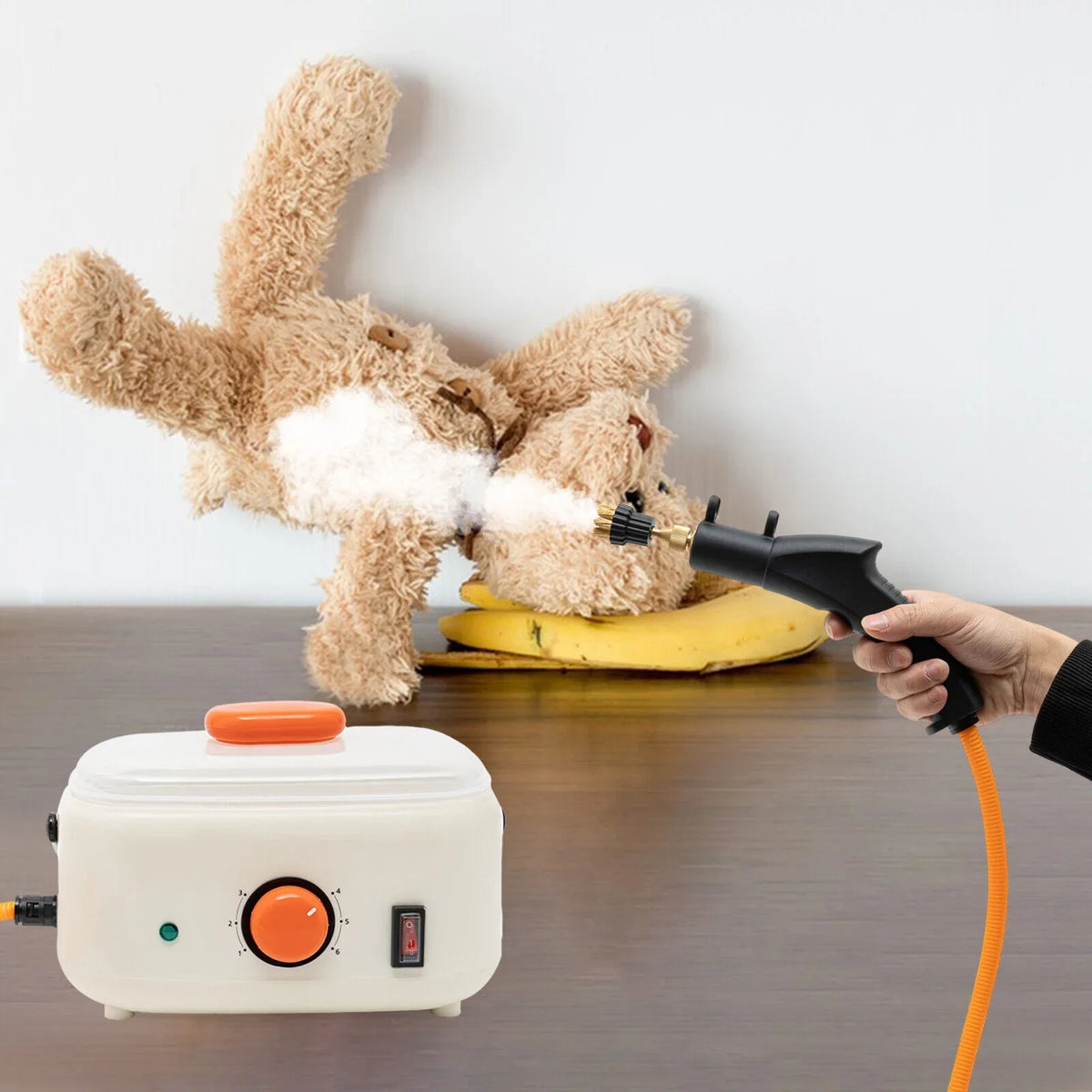 2500W High Pressure Steam Cleaner Commercial High Temp Electric Cleaning Machine ,≥ 100℃/212°F Working Temperature for Homes, Hotels, Restaurants, Car Maintenance Stores